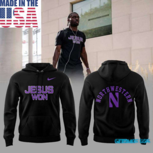Northwestern Wildcats Jesus Won Faith Inspired Hoodie