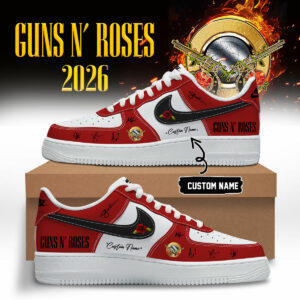 Guns N Roses World Tour Shoes Gift For Rock Music Fans Concert Collection