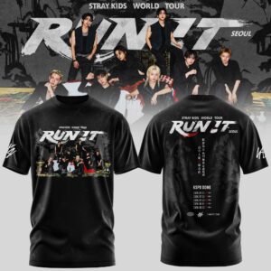 Stray Kids Run It World Tour 2026 Official Concert T-Shirt Edition