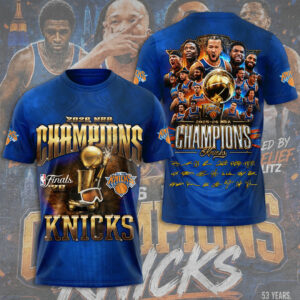 New York Knicks Nba Finals Champions 2026 3D Apparel Gift For Sports Fans Victory Memorabilia