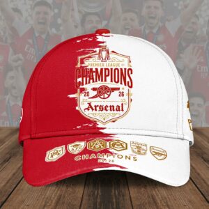 Arsenal Fc Premier League Champions 2526 Classic Cap Gift For Gunners Fans Victory Celebration