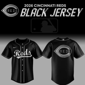 Cincinnati Reds Back In Black 2026 Jersey Gift For Mlb Supporters