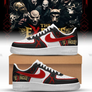 The Ex Faces Metal Typography Cross Eyes AF1 Sneakers Gift for Rock Fans