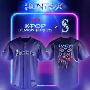 Seattle Mariners Kpop Demon Hunters Night Collector Baseball Jersey