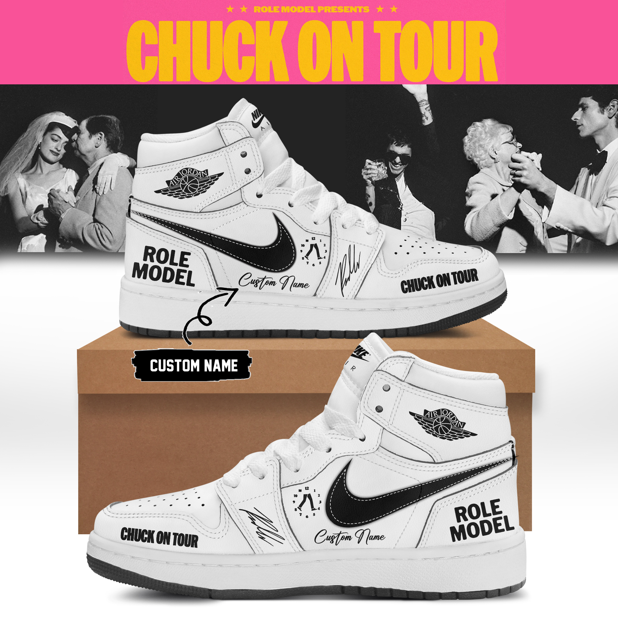 Role Model Chuck On Tour 2026 Official Signature Shoes Gift For Music Lovers