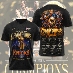 New York Knicks Nba Finals Champions 2026 3D Apparel Gift For Sports Fans Trophy Collection
