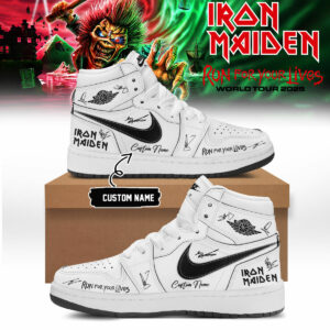 Iron Maiden Run For Your Lives World Tour Premium Fan Shoes Gift For Heavy Metal Enthusiasts
