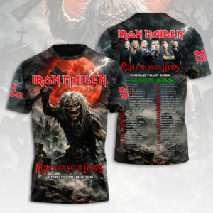 Iron Maiden World Tour 2026 3D Apparel Gift For Dedicated Fans Tour Collection