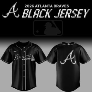 Atlanta Braves Back In Black 2026 Jersey Gift For Braves Fans