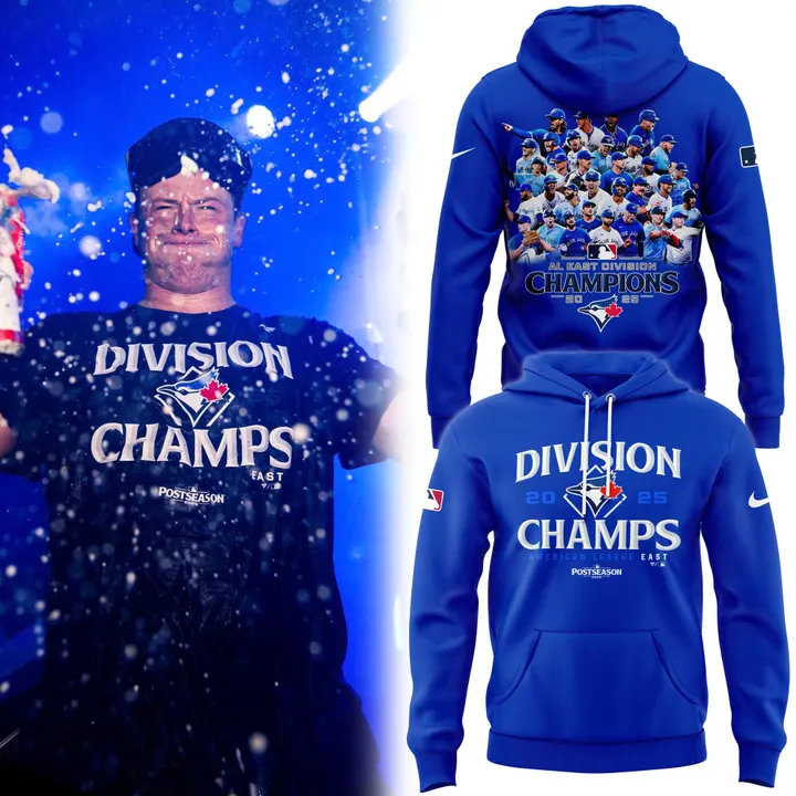 Toronto Blue Jays 2025 Mlb Division Champs Hoodie