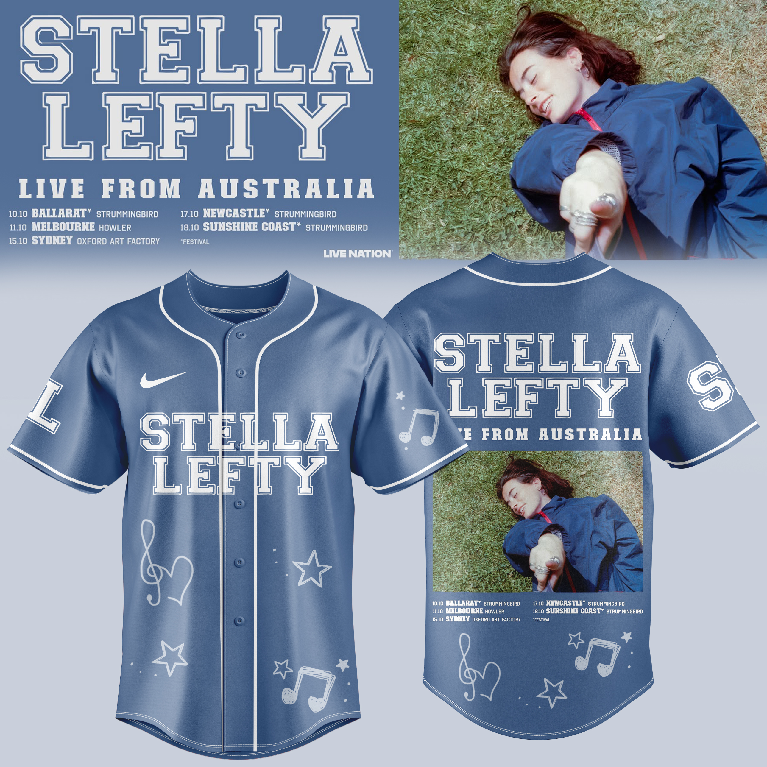 Stella Lefty Live From Australia Tour 2026 Collector Jersey Edition
