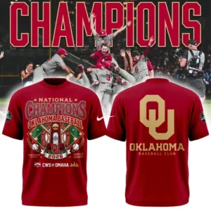 Oklahoma Sooners Champions 2026 Men’s College World Series T-Shirt