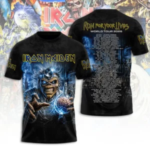 Iron Maiden Live World Tour 2026 3D Apparel Gift For Metalheads