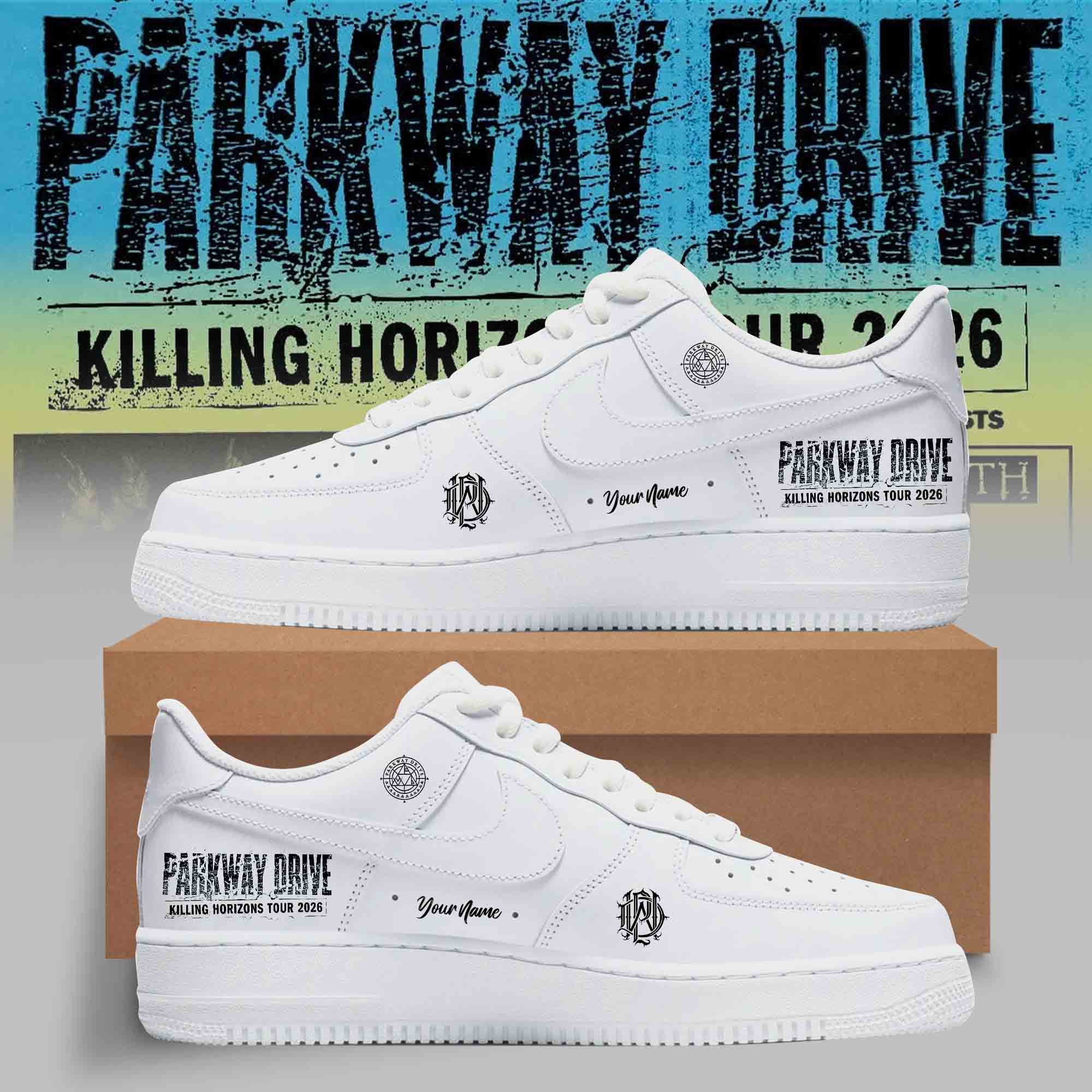 Parkway Drive Killing Horizons Tour Shoes Gift For Metal Fans Tour Merchandise