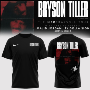 Bryson Tiller The Neo Trapsoul Tour Signature T-Shirt Gift For Music Fans Concert Collection