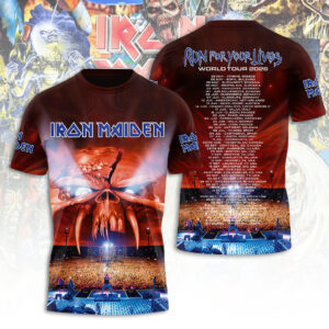 Iron Maiden Tour 2026 3D Apparel Gift For Music Lovers Live Concert Experience
