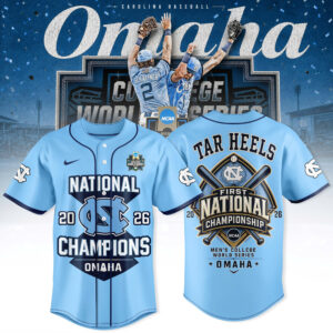 North Carolina Tar Heels Baseball 2026 National Champions Jersey
