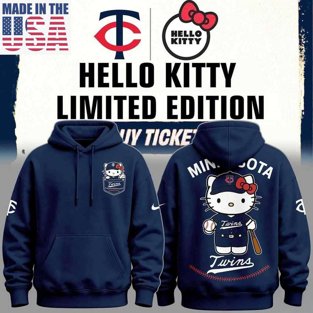 Minnesota Twins Hello Kitty Night 2026 Tee Hoodie