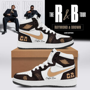 Chris Brown The R&B Tour 2026 Official Signed Shoes Gift For R&B Fans
