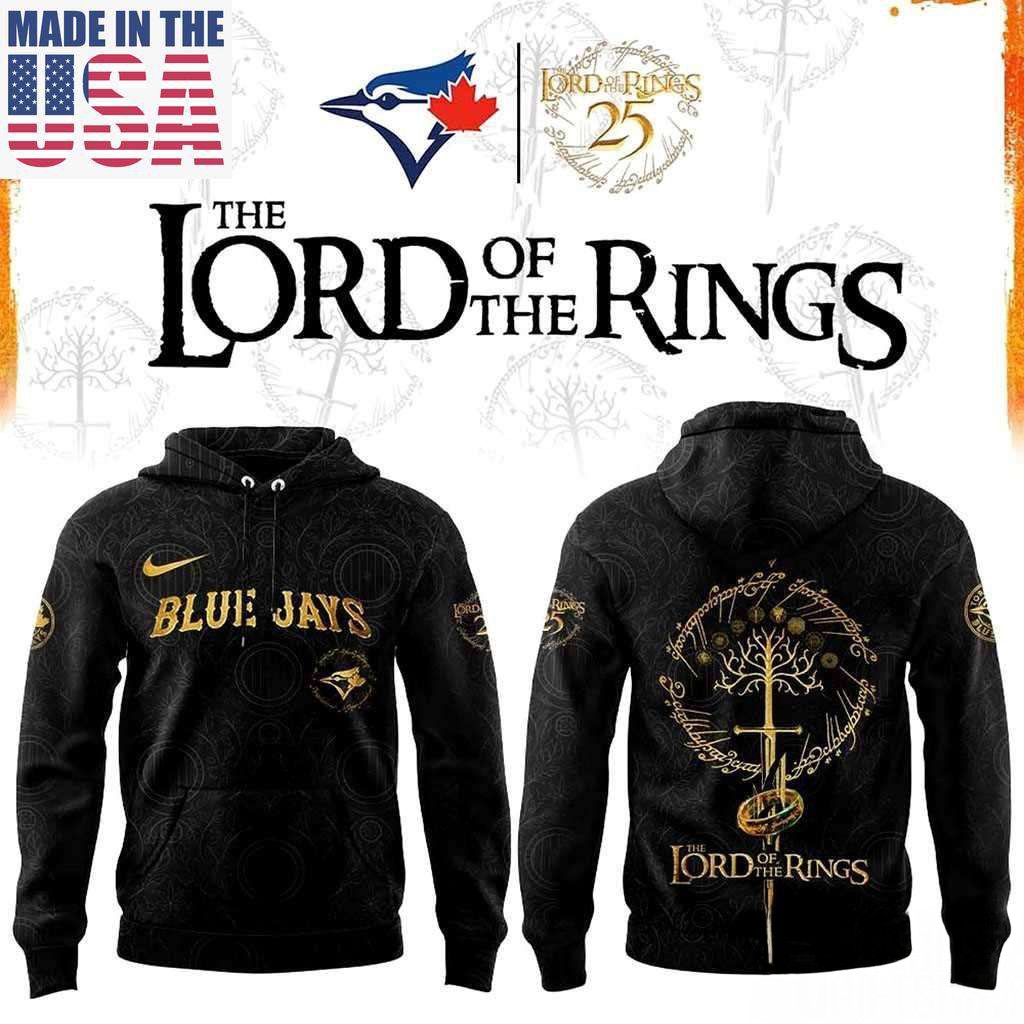 Toronto Blue Jays Lord Of The Rings 25Th Anniversary 2026 Hoodie