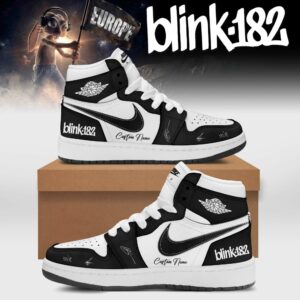 Blink182 New Eu Shows Signature Shoes V6 Fan Collection Gift For Music Lovers