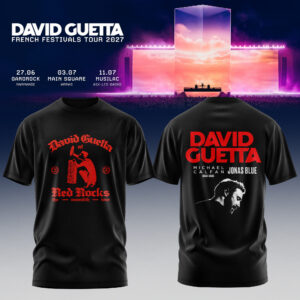 David Guetta France Tour 2026 Premium Graphic T-Shirt Gift For Dance Music Lovers