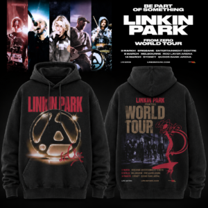 Linkin Park From Zero World Tour Hoodie Vintage Rock Concert Merch Tour Dates Back Print Hoodie Nu Metal Fan Gift Hoodie