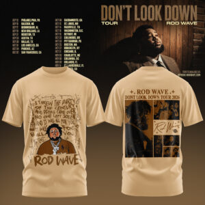 Rod Wave Dont Look Down Tour Sand Vintage T-Shirt Collection