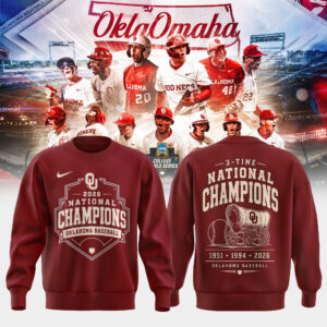 Oklahoma Sooners Baseball 2026 National Champions Premium Sweatshirt