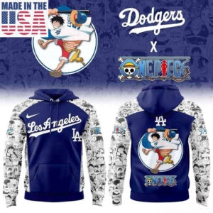 Los Angeles Dodgers One Piece Night 2026 Luffy Straw Hat Fan Hoodie