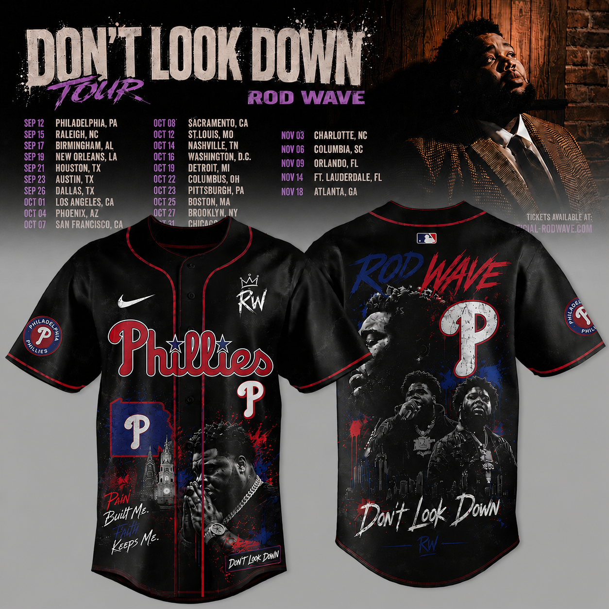 Dont Look Down Tour X Mlb 2026 Premium Edition Jersey