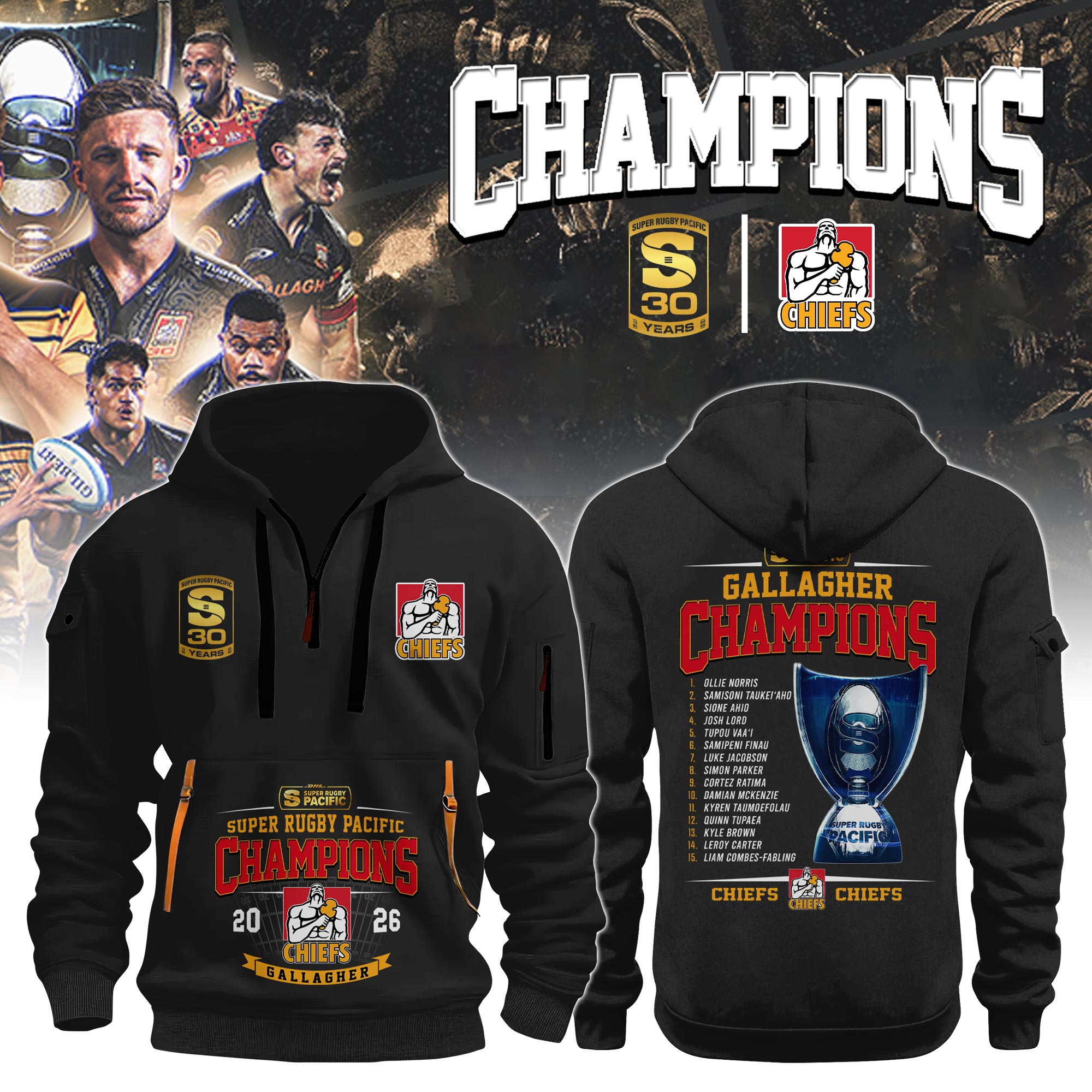 Chiefs Super Rugby Champions 2026 Limited Edition Hoodie Gift For Rugby Lovers