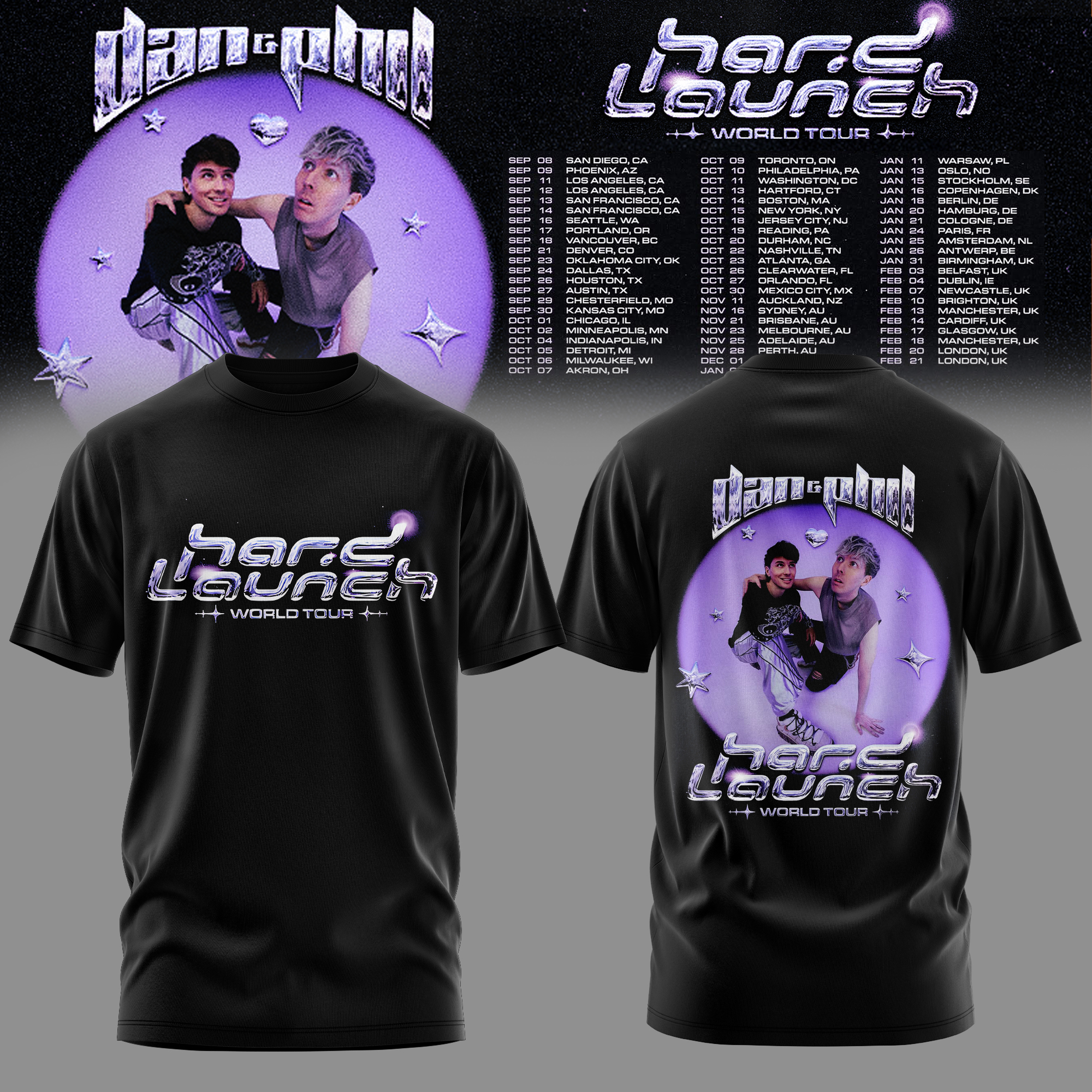 Hard Launch Live 2026 Graphic Concert T-Shirt Gift For Music Lovers Live Show
