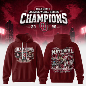 Mens College World Series Champions 2026 Premium Graphic Hoodie