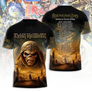 Iron Maiden Legacy Tour 2026 3D Apparel Gift For Rock Fans