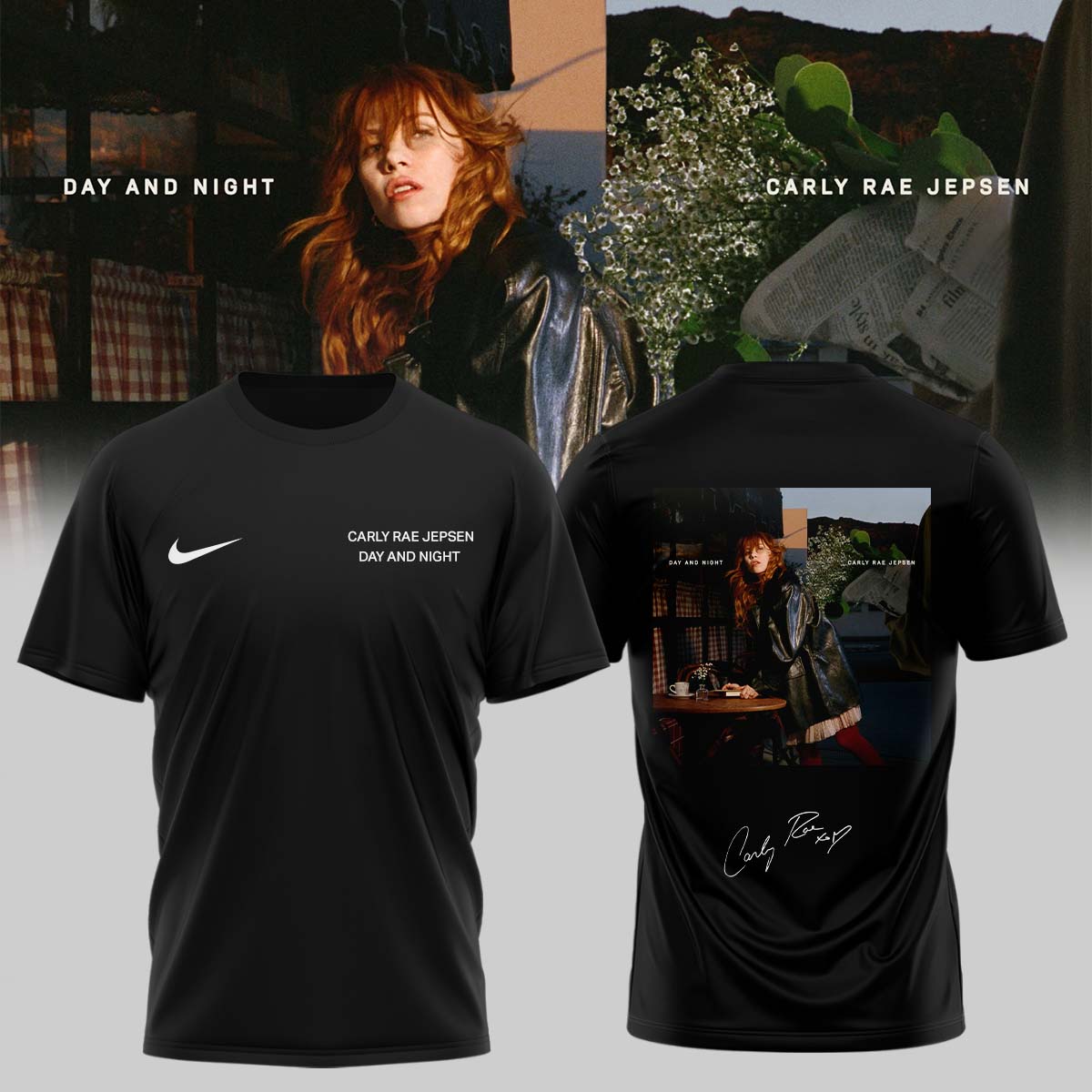 Carly Rae Jepsen Day And Night Album Official Merchandise T-Shirt Gift For Music Lovers