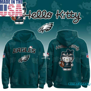 Philadelphia Eagles Hello Kitty 2026 Special Edition Hoodie