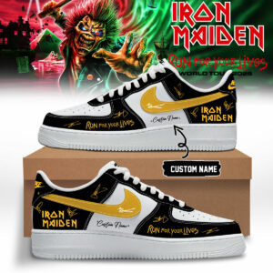 Iron Maiden Run For Your Lives World Tour Signature Shoes Gift For Heavy Metal Fans