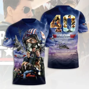 Top Gun Pilot Inspired 3D Apparel Gift For Aviation Lovers