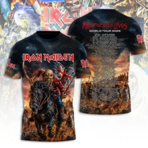 Iron Maiden Tour 2026 3D Apparel Gift For Heavy Metal Fans Concert Season