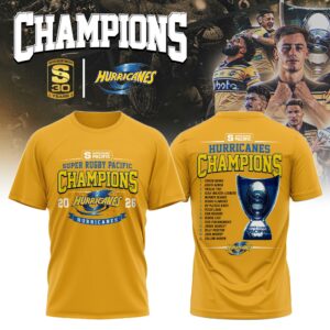 Hurricanes Super Rugby Champions 2026 Limited Edition T-Shirt Gift For Team Supporters