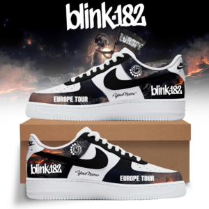 Blink182 Europe Tour Custom Sneakers Gift For Concert Fans Collector Edition