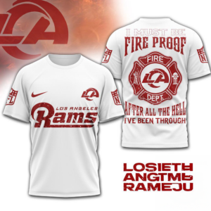 Los Angeles Rams Nfl Built By Fire Game Day Limited Edition 3D Shirt Gift For Rams Fans