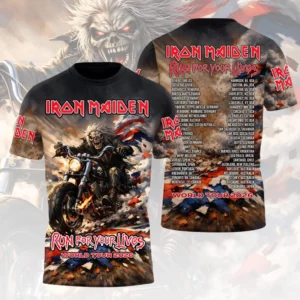 Iron Maiden World Tour 2026 Premium Collector 3D Apparel Gift For Music Enthusiasts