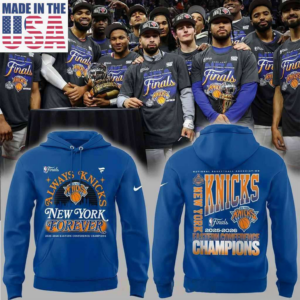 New York Knicks Nba Eastern Conference Champions 2026 Blue Tee Hoodie