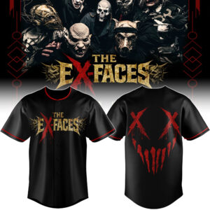 The Ex Faces Metal Typography Cross Eyes Baseball Jersey Gift For Collectors