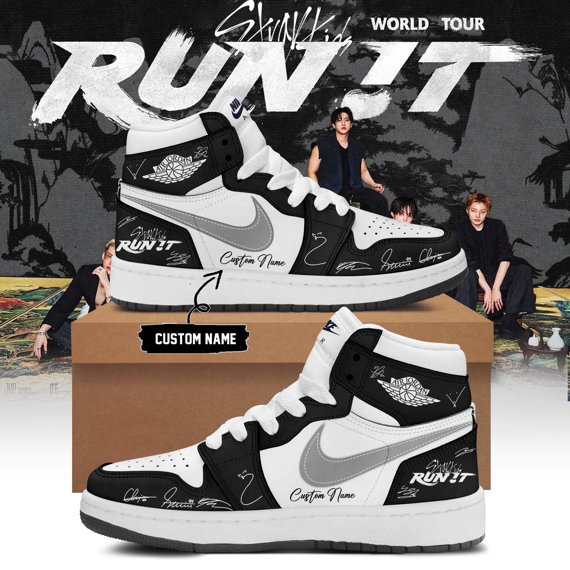 Stray Kids Run It World Tour 2026 Official Tour Shoes Gift For Tour Collectors