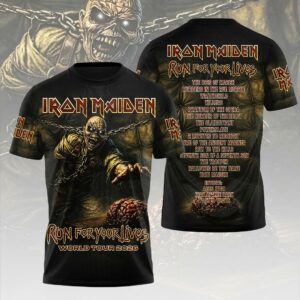 Iron Maiden World Tour 2026 3D Apparel Gift For Live Show Enthusiasts