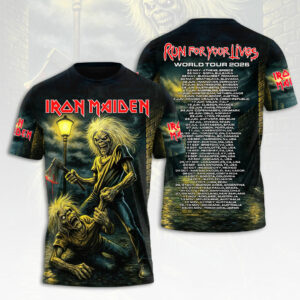 Iron Maiden World Tour 2026 3D Apparel Gift For Metal Fans Tour Merchandise