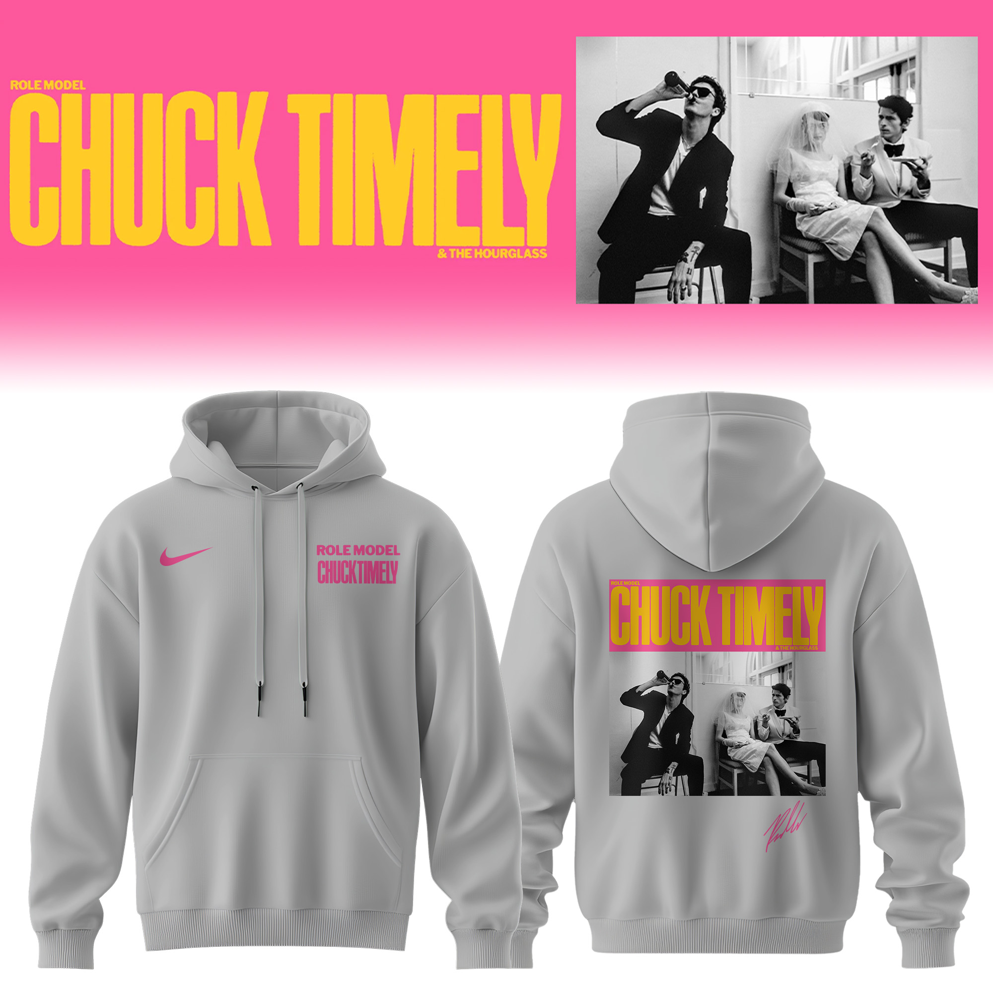 Role Model Chuck Timely & The Hourglass Album 2026 Collector Hoodie Gift For Tour Supporters